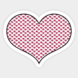 Hearts in Heart Sticker